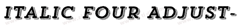 Italic Four Adjust字体转换 Italic Four Adjust字体转换